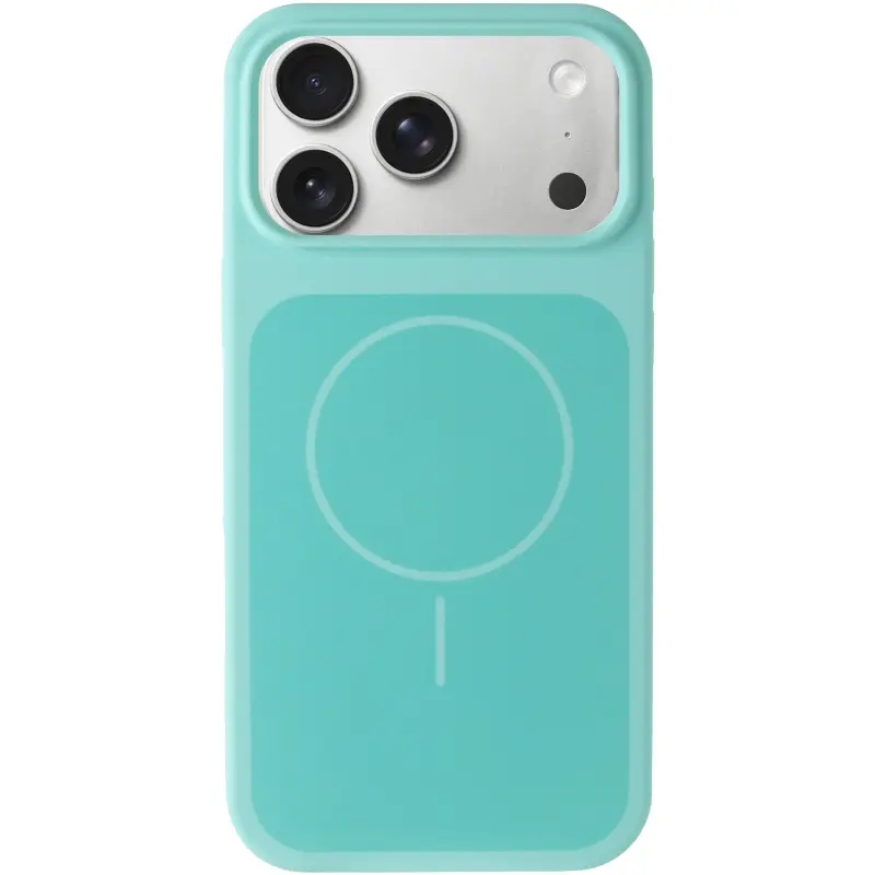 Etui Silk Duo Color (AA) NO LOGO with Magnetic Fit do Apple iPhone 17 Pro Max / 18 Pro Max (6.9"), Turquoise 1, Silikon