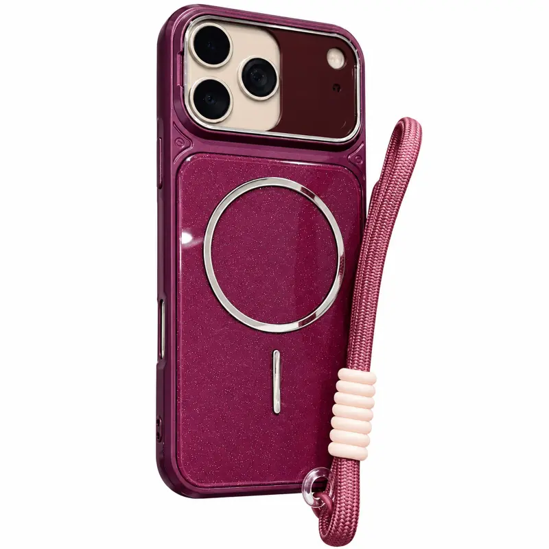 Etui TPU+PC Pacific with Magnetic Fit and straps do Apple iPhone 13 Pro (6.1"), Red