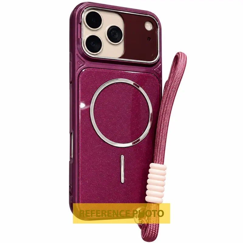 Etui TPU+PC Pacific with Magnetic Fit and straps do Apple iPhone 16 Pro Max (6.9"), Red