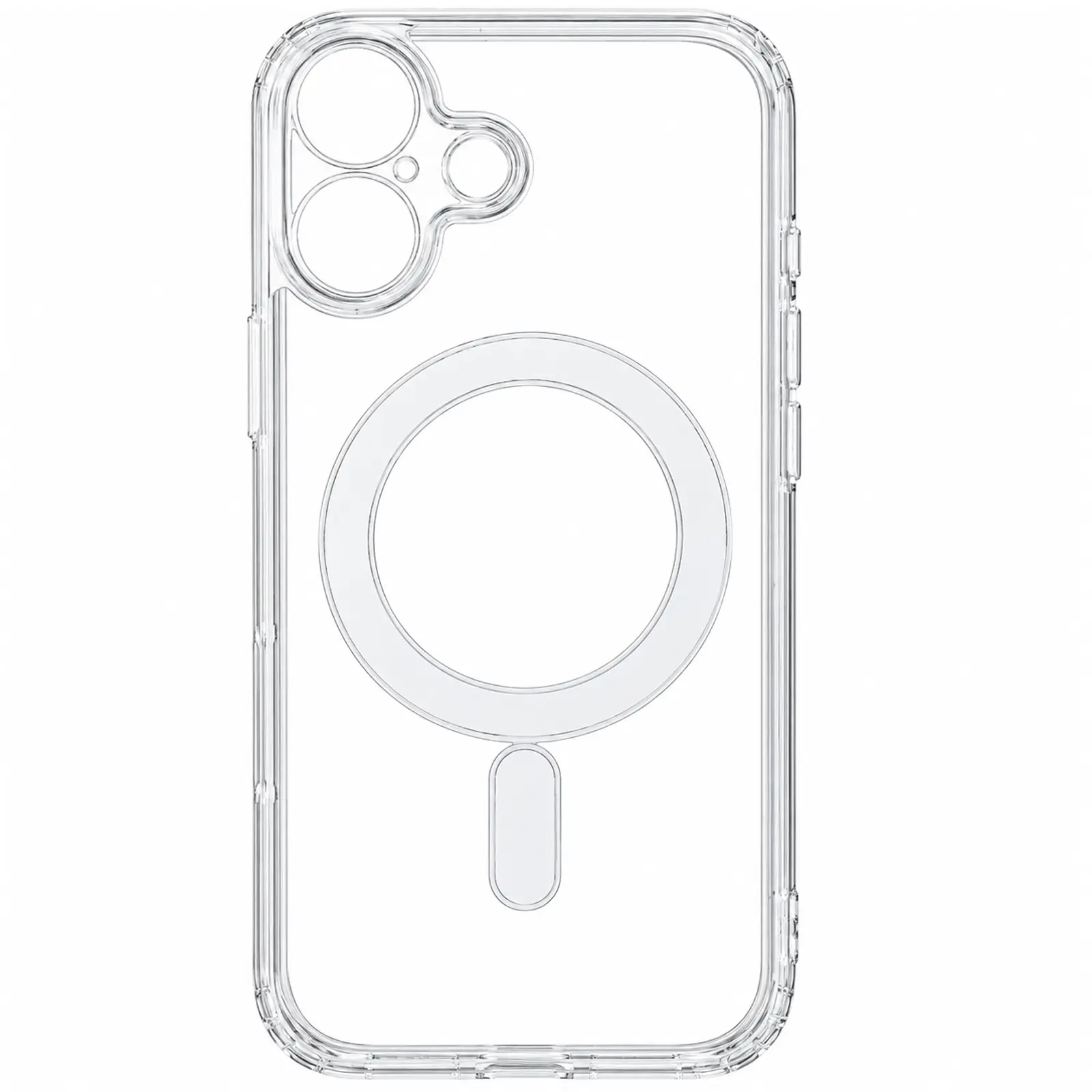 Etui TPU Crystal Case with Magnetic Fit Camera Protection do Apple iPhone 17 (6.3"), Clear, TPU