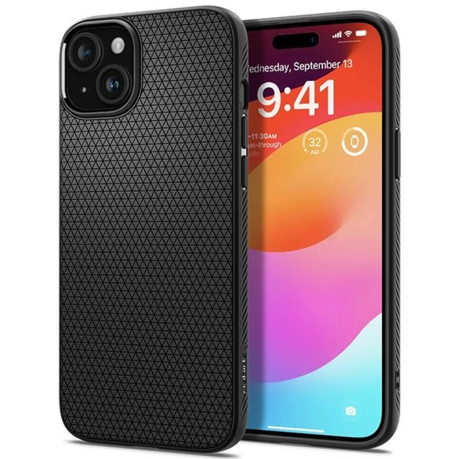 Etui SPIGEN LIQUID AIR do Apple iPhone 15 (6.1"), Matte Black 1, TPU