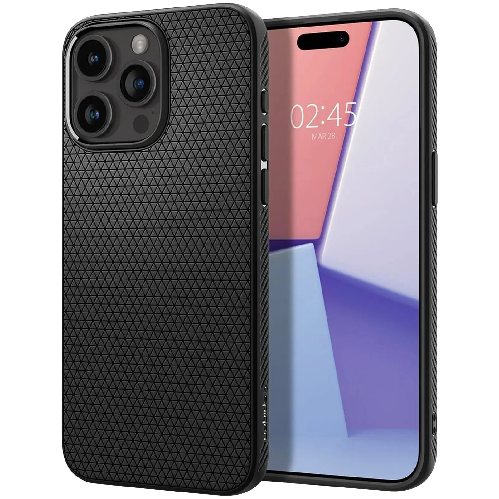 Etui SPIGEN LIQUID AIR do Apple iPhone 15 Pro (6.1"), Matte Black 1, TPU