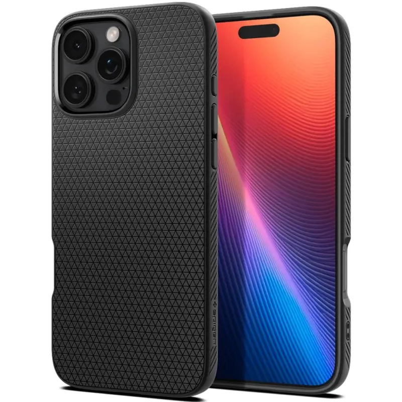 Etui SPIGEN LIQUID AIR do Apple iPhone 16 Pro (6.3"), Matte Black 1, TPU
