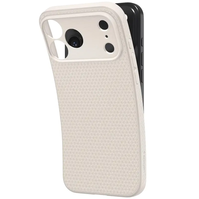 Etui SPIGEN LIQUID AIR do Apple iPhone 17 Pro / 18 Pro (6.3"), Natural Titanium 4, TPU