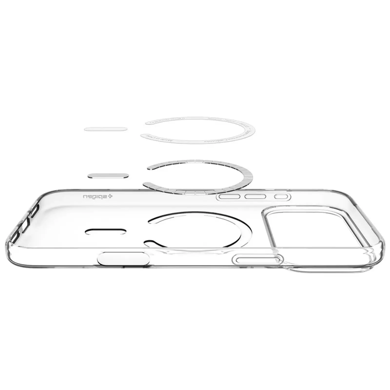 Etui Spigen Liquid Crystal Magsafe do iPhone 17 Pro Max / 18 Pro Max (6.9"), Clear / White 4, TPU