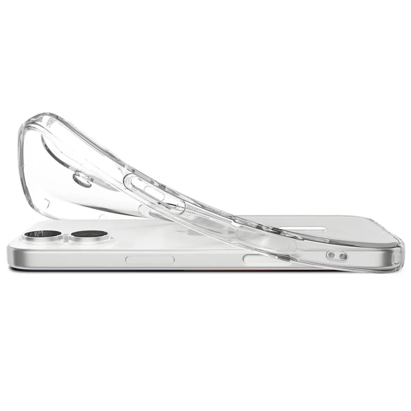 Etui Spigen Liquid Crystal Mag Magsafe do iPhone 17 (6.3"), Clear / White 3, TPU