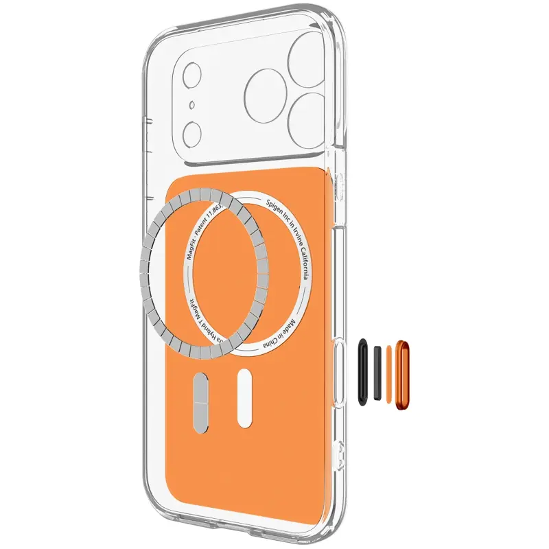 Etui Spigen Ultra Hybrid T Magsafe do iPhone 17 Pro / 18 Pro (6.3"), Glossy Orange 2, TPU+PC