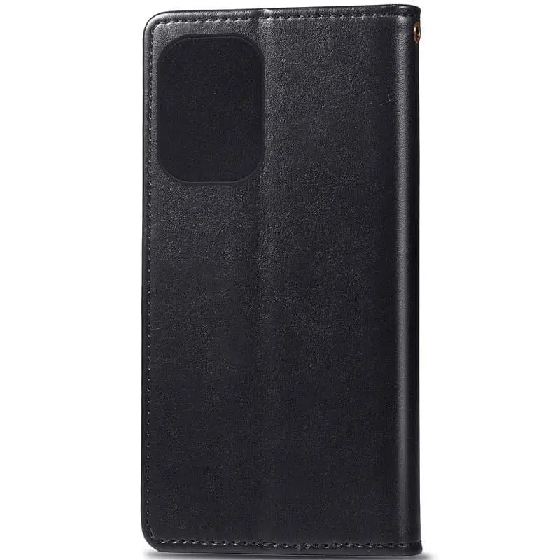 Leather book case GETMAN Gallant (PU) for Samsung Galaxy S24 Ultra, Black 3, Faux leather