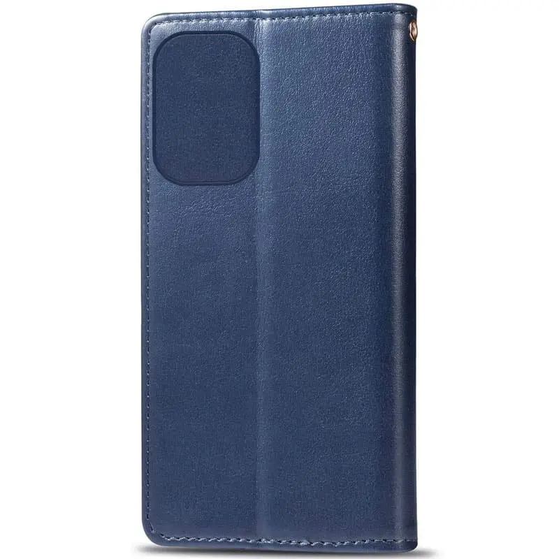 Leather book case GETMAN Gallant (PU) for Samsung Galaxy S25 Ultra, Blue 4, Faux leather