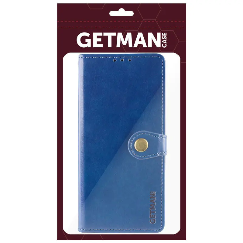 Leather book case GETMAN Gallant (PU) for Samsung Galaxy S25+ / S24+, Blue 5, Faux leather