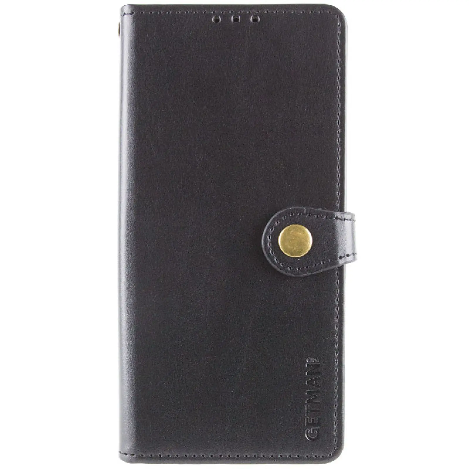 Leather book case GETMAN Gallant (PU) for Samsung Galaxy S25+ / S24+, Black, Faux leather