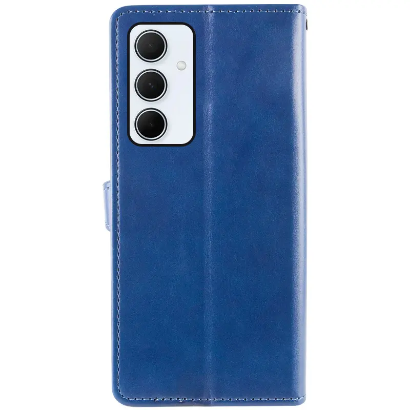 Leather book case GETMAN Gallant (PU) for Samsung Galaxy S25 / S24, Blue 1, Faux leather