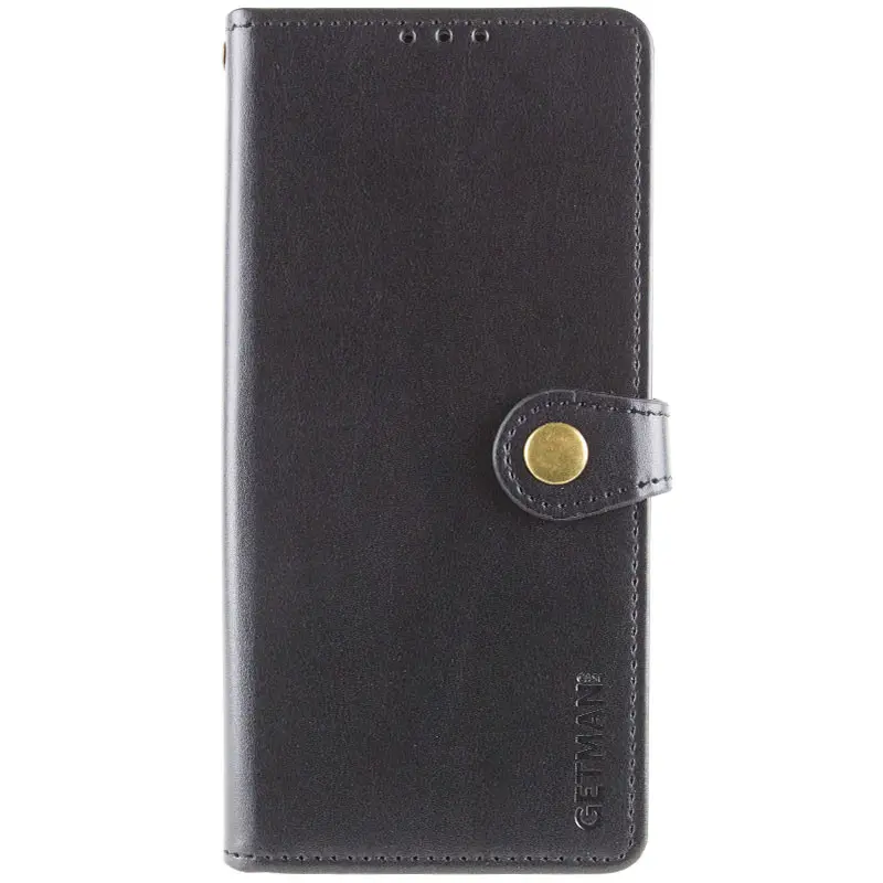 Leather book case GETMAN Gallant (PU) for Samsung Galaxy A17 4G/5G, Black 1, Faux leather