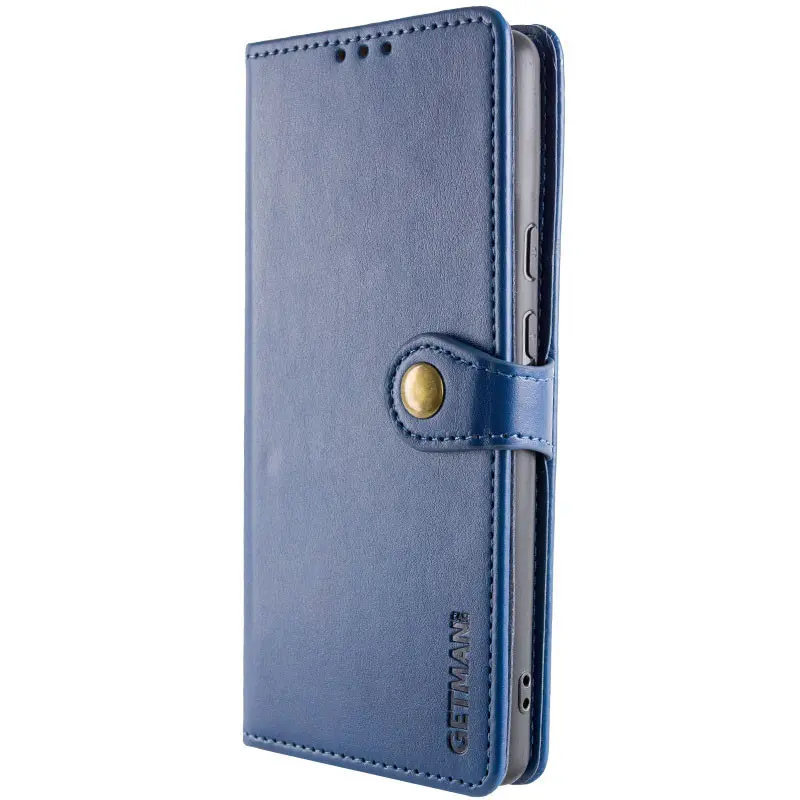 Leather book case GETMAN Gallant (PU) for Samsung Galaxy A37 5G, Blue 2, Faux leather