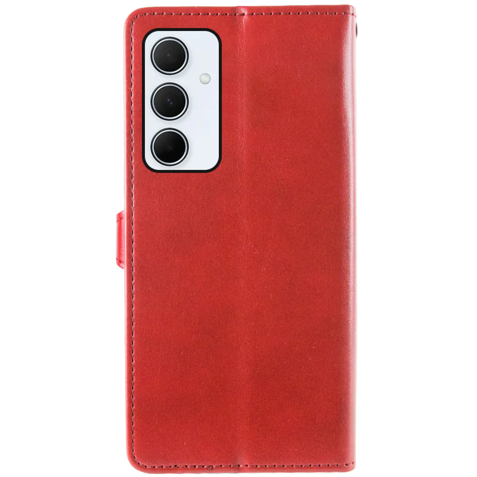 Leather book case GETMAN Gallant (PU) for Samsung Galaxy A57 5G, Red 1, Faux leather