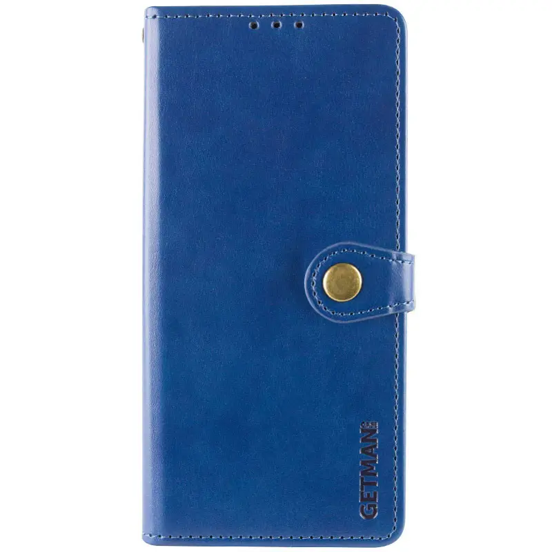 Leather book case GETMAN Gallant (PU) for Samsung Galaxy A57 5G, Blue, Faux leather