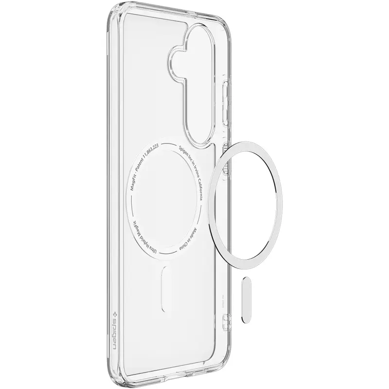 Etui SPIGEN ULTRA HYBRID MAG MAGSAFE do Samsung Galaxy S26 FE, Clear / White 1, TPU+PC