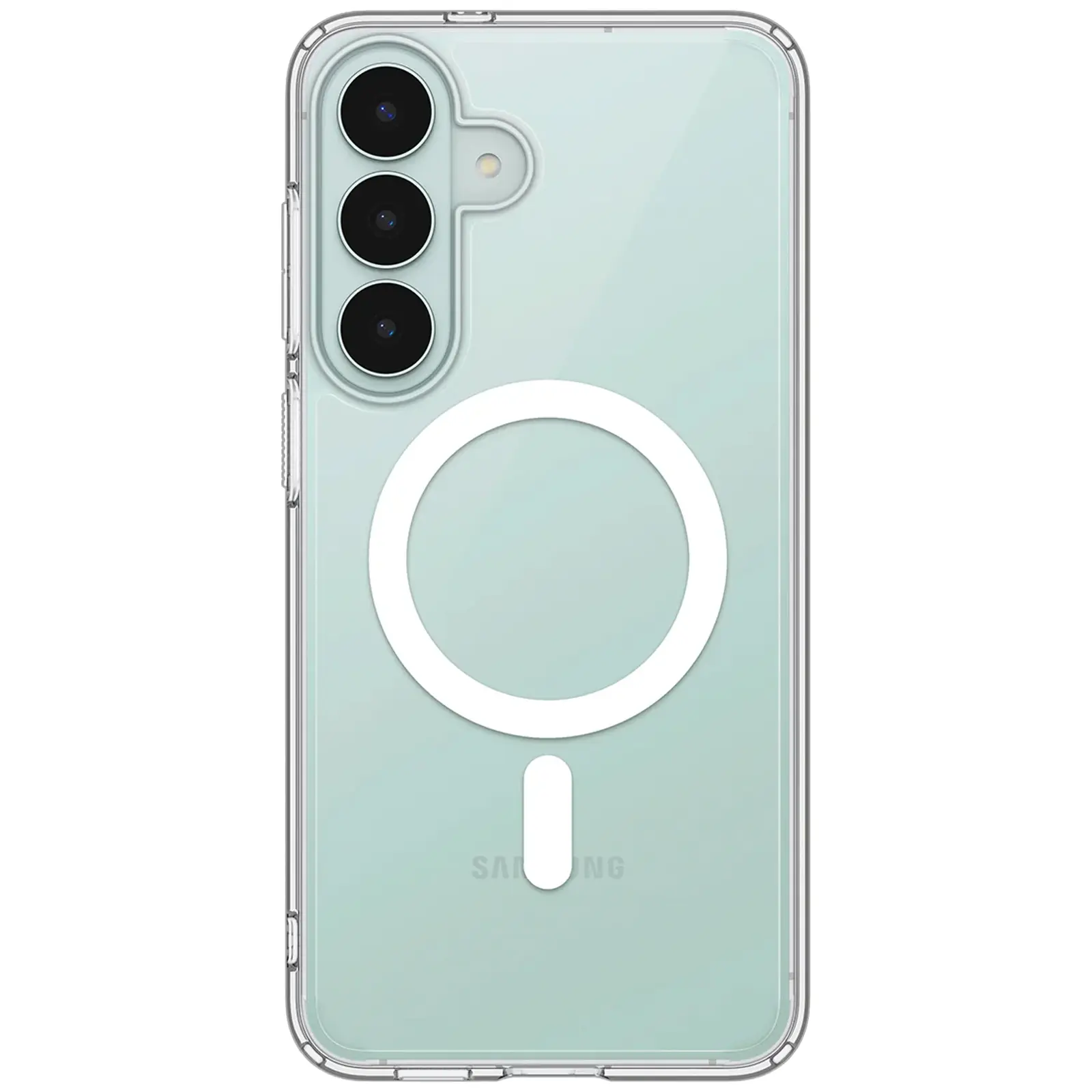 Etui SPIGEN ULTRA HYBRID MAG MAGSAFE do Samsung Galaxy S26 FE, Clear / White 2, TPU+PC