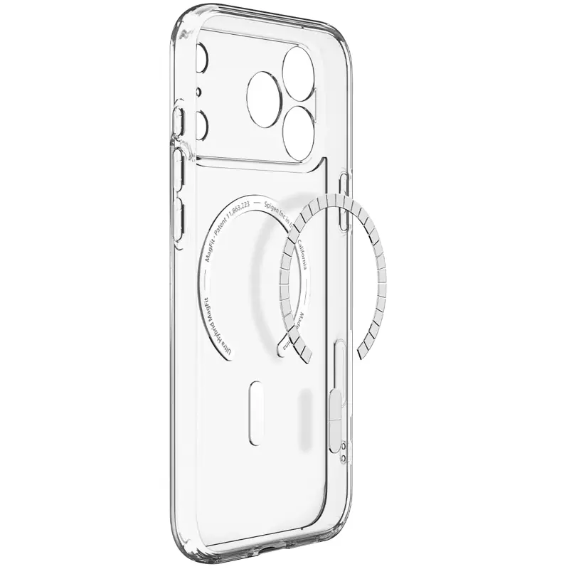Чохол SPIGEN ULTRA HYBRID MAGSAFE для Apple iPhone 17 Pro / 18 Pro (6.3"), Clear / Orange 1, TPU+PC