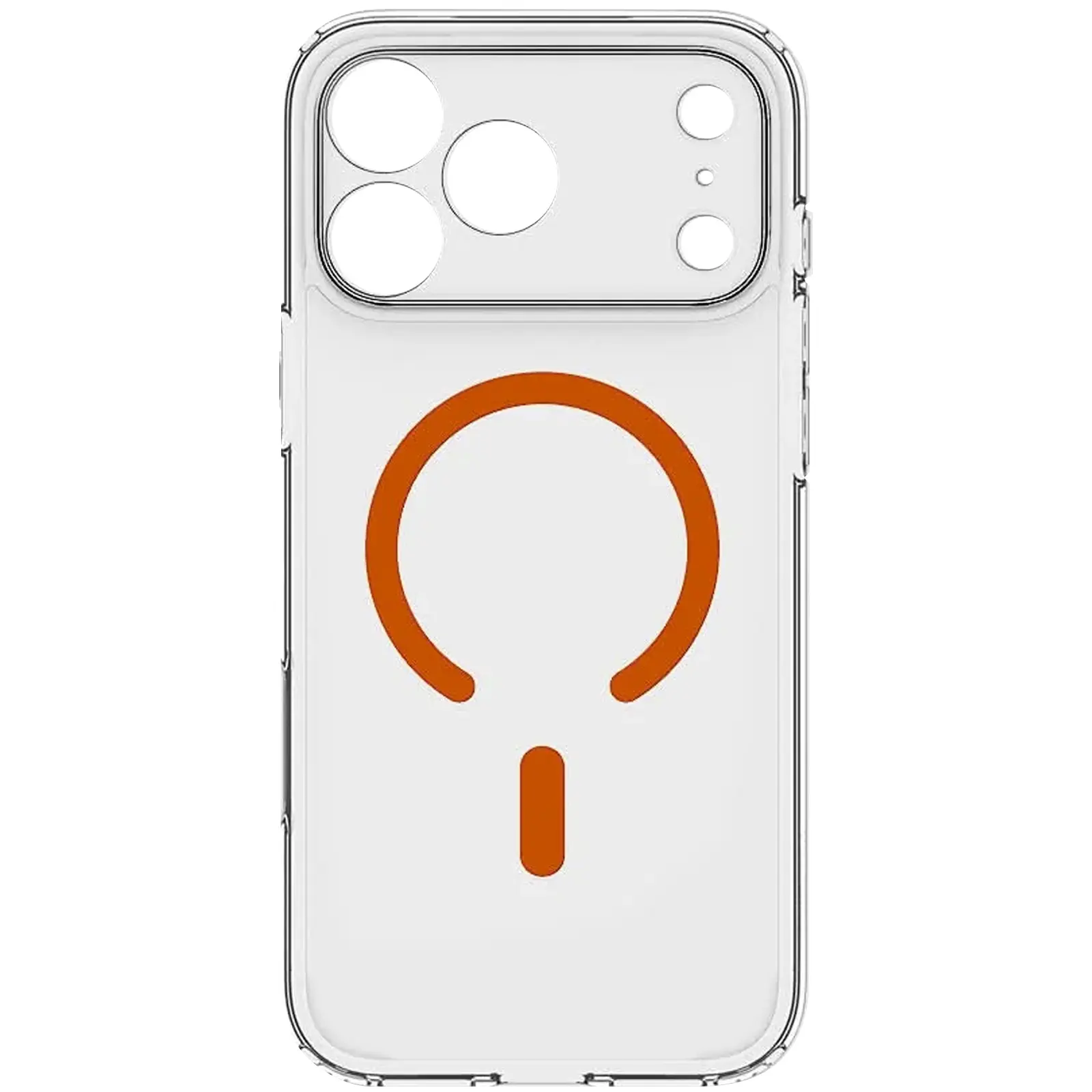 Чохол SPIGEN ULTRA HYBRID MAGSAFE для Apple iPhone 17 Pro / 18 Pro (6.3"), Clear / Orange 2, TPU+PC