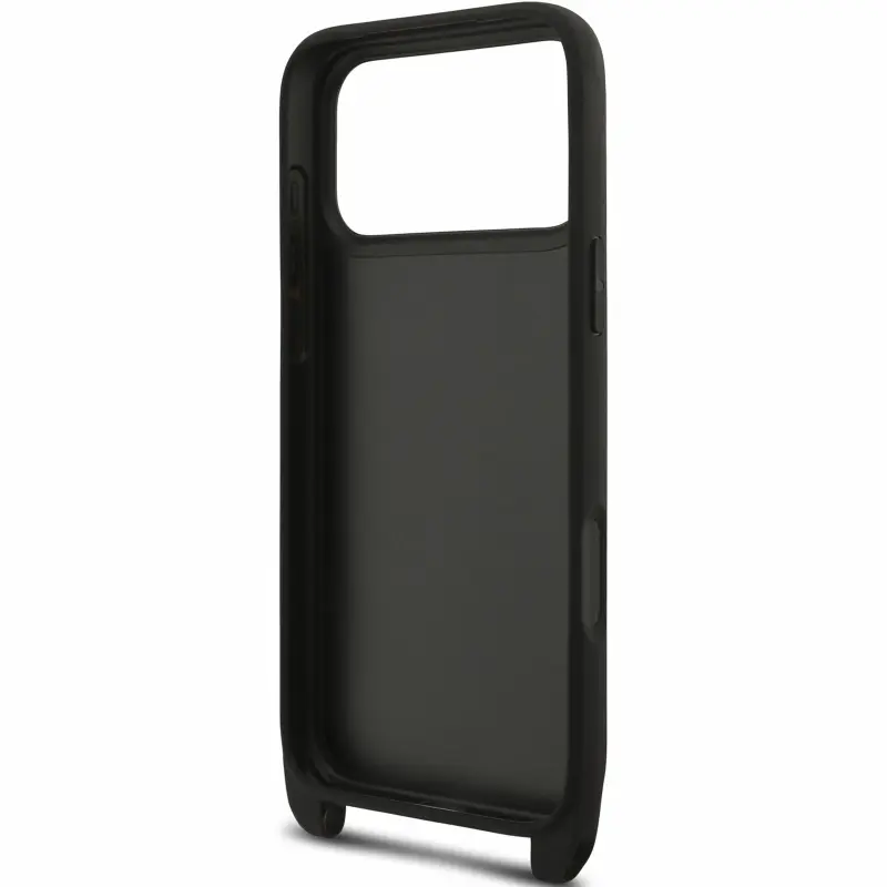 Etui Karl Lagerfeld Saffiano Crossbody Strap do Apple iPhone 17 Pro / 18 Pro, Black 5, Sztuczna skóra