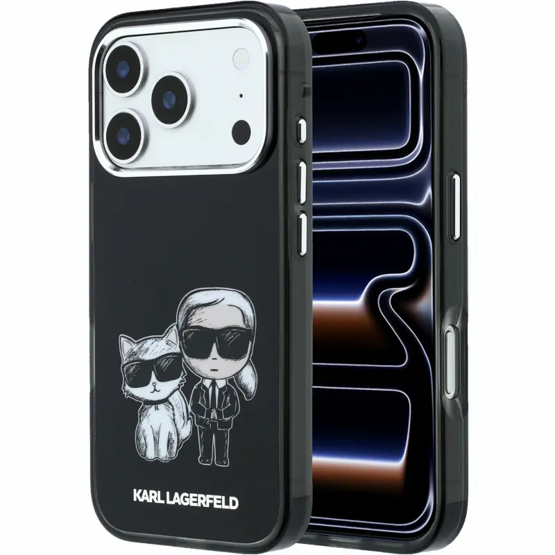 Etui Karl Lagerfeld Smooth Bodies Sketch Magsafe do Apple iPhone 17 Pro / 18 Pro, Sztuczna skóra