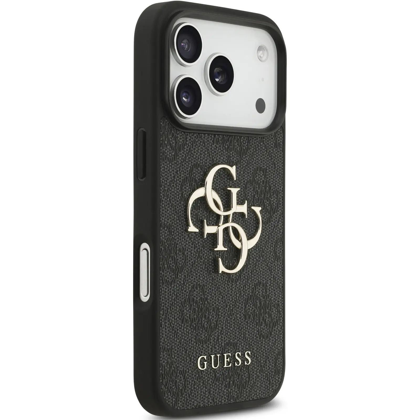 Чехол Guess 4G Big Logo для Apple iPhone 17 Pro / 18 Pro, Grey 2, Искусственная кожа