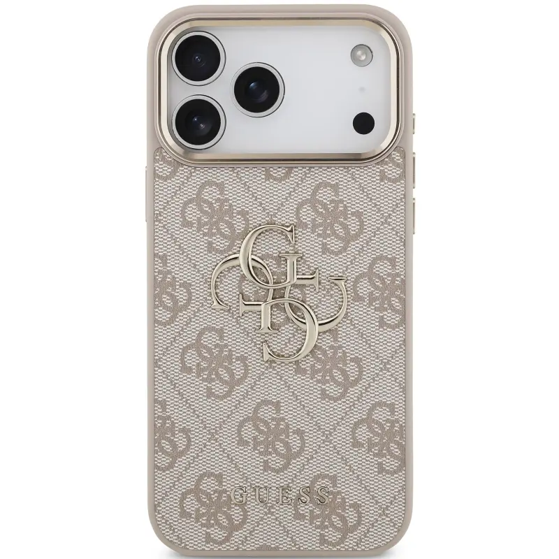 Чехол Guess 4G Big Logo для Apple iPhone 17 Pro / 18 Pro, Pink 1, Искусственная кожа