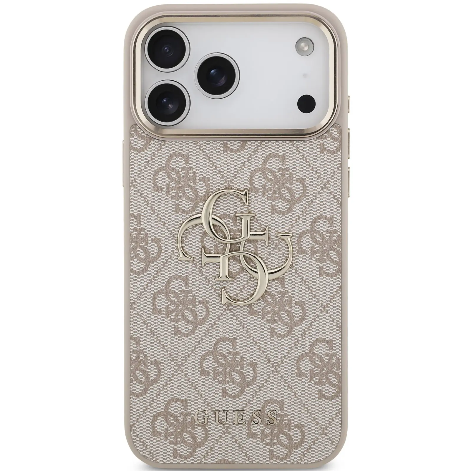 Чехол Guess 4G Big Logo для Apple iPhone 17 Pro / 18 Pro, Pink 1, Искусственная кожа