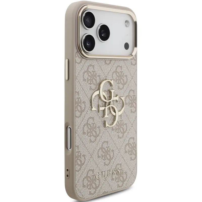 Чехол Guess 4G Big Logo для Apple iPhone 17 Pro / 18 Pro, Pink 2, Искусственная кожа