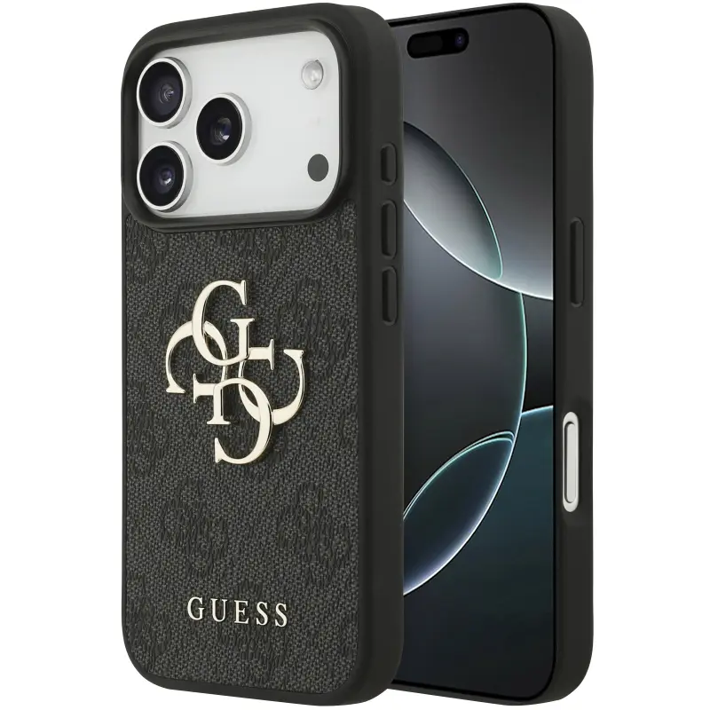 Etui Guess 4G Big Logo do Apple iPhone 17 Pro Max / 18 Pro Max, Grey, Sztuczna skóra