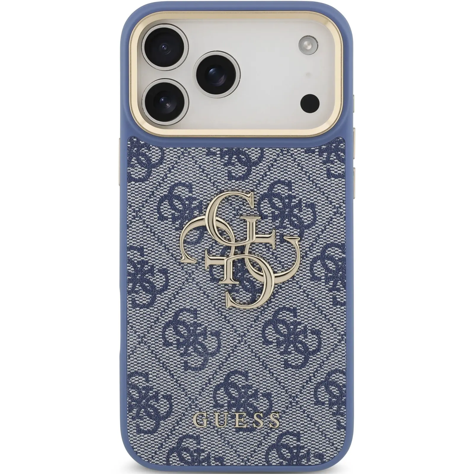 Etui Guess 4G Big 4G Classic Logo do Apple iPhone 17 Pro Max / 18 Pro Max, Blue 1, Sztuczna skóra