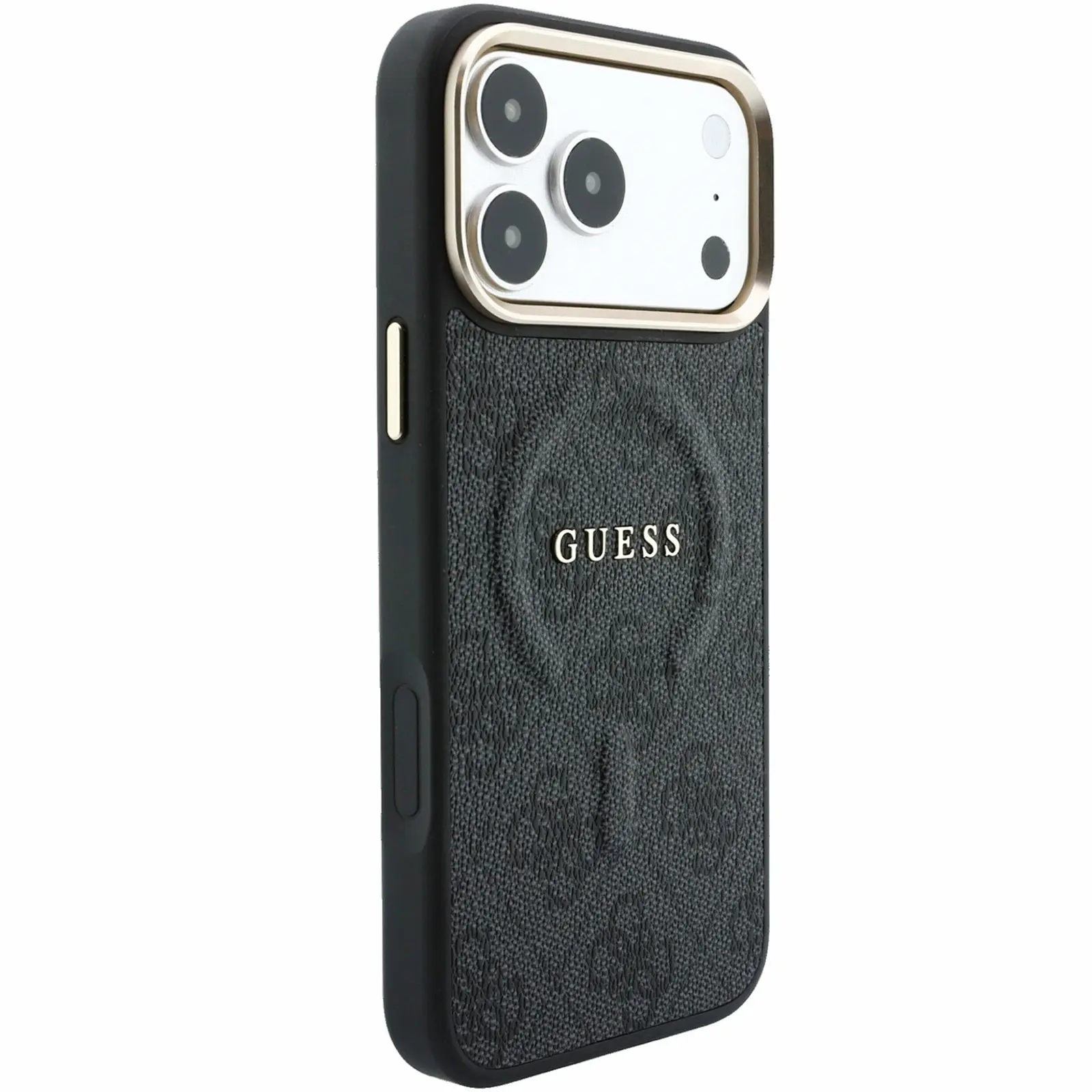 Чохол Guess Embossed 4G Classic MagSafe для Apple iPhone 17 Pro / 18 Pro, Black 2, Штучна шкіра