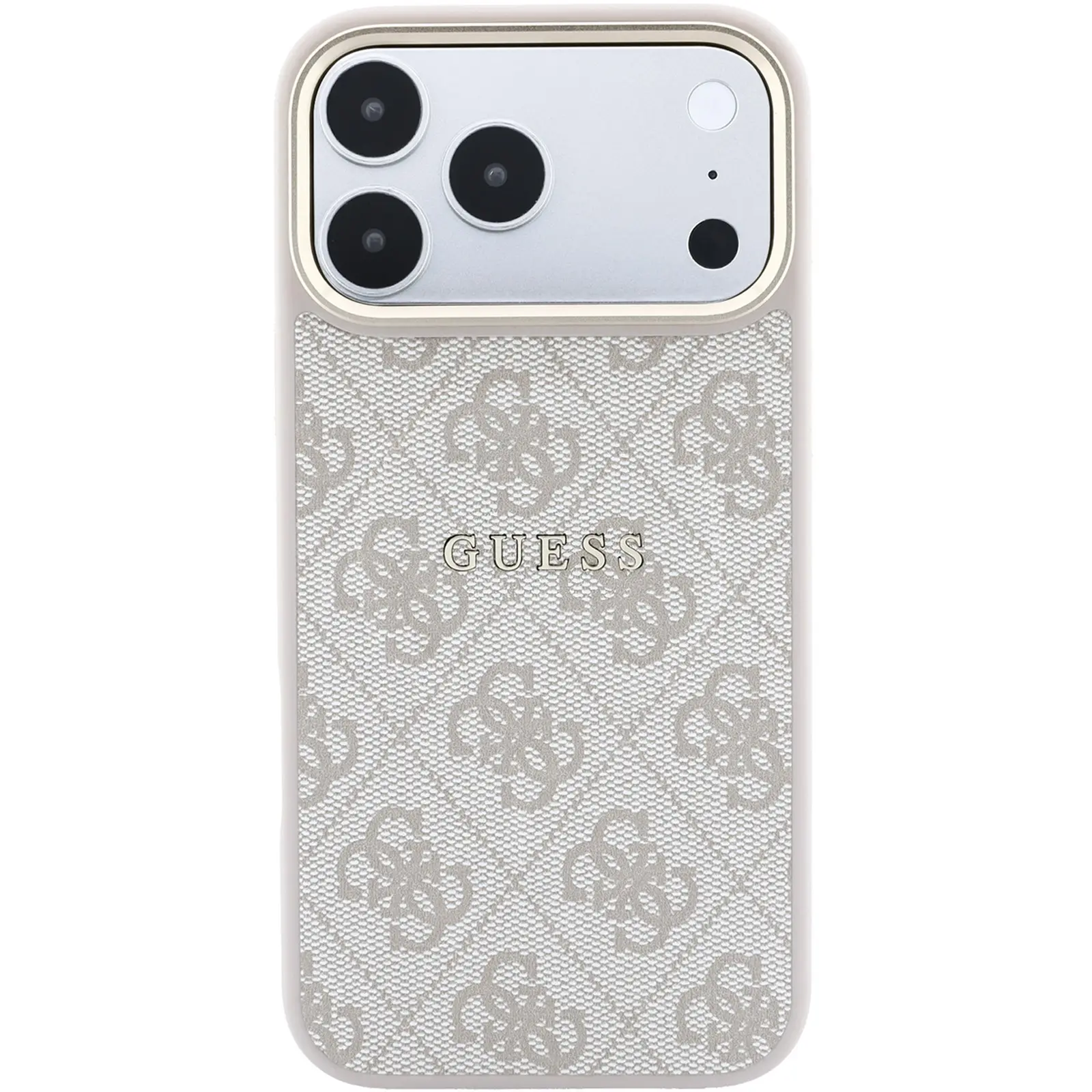 Чохол Guess Embossed 4G Classic MagSafe для Apple iPhone 17 Pro / 18 Pro, Pink 1, Штучна шкіра