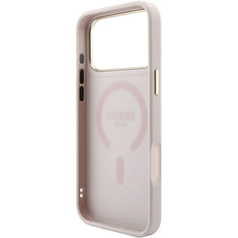Чохол Guess Embossed 4G Classic MagSafe для Apple iPhone 17 Pro / 18 Pro, Pink 3, Штучна шкіра