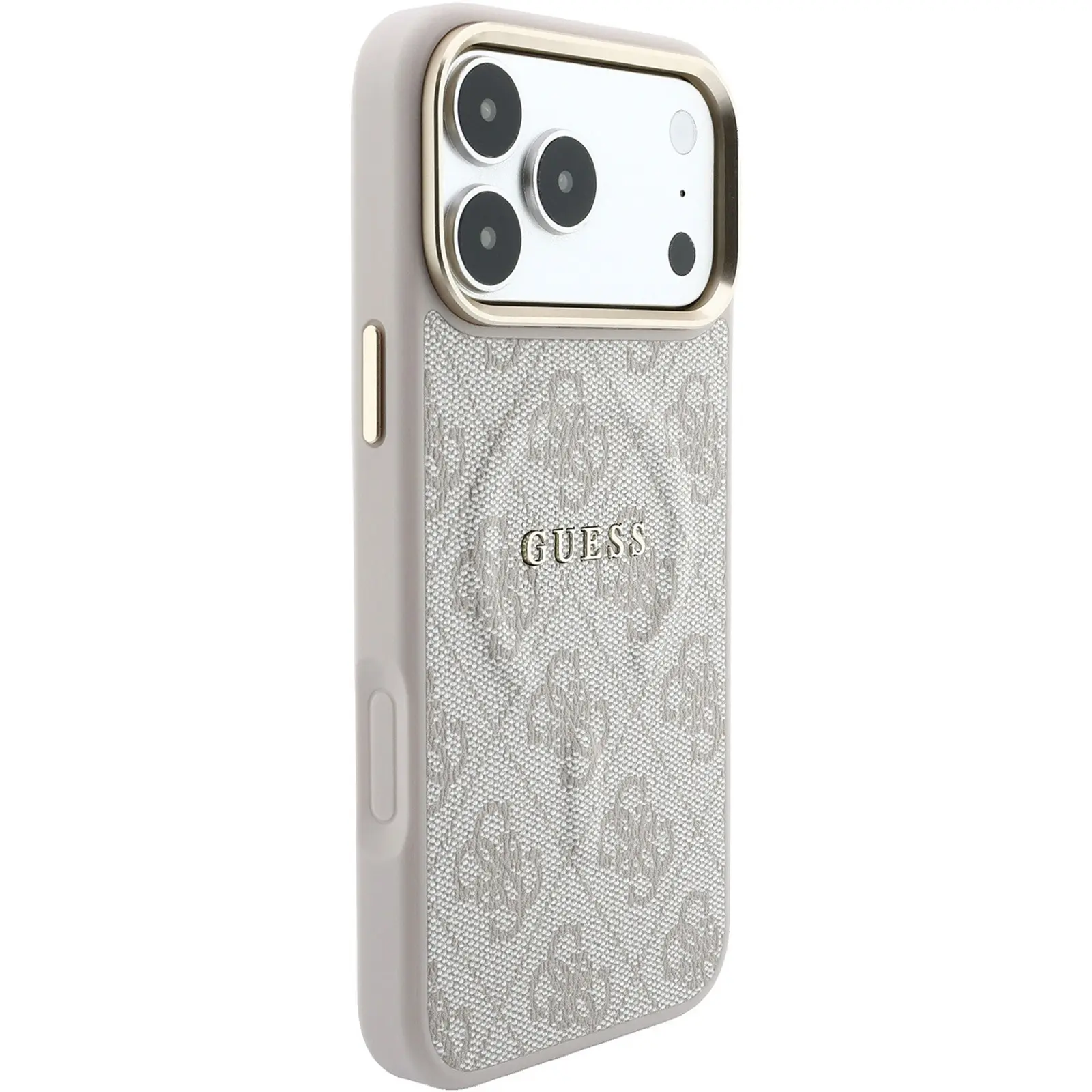 Etui Guess Embossed 4G Classic MagSafe do Apple iPhone 17 Pro Max / 18 Pro Max, Pink 2, Sztuczna skóra