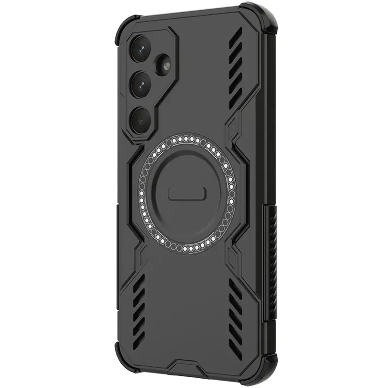 TPU+PC чохол Techsuit ArmorMag для Samsung Galaxy A55 5G, Чорний 1, TPU+PC