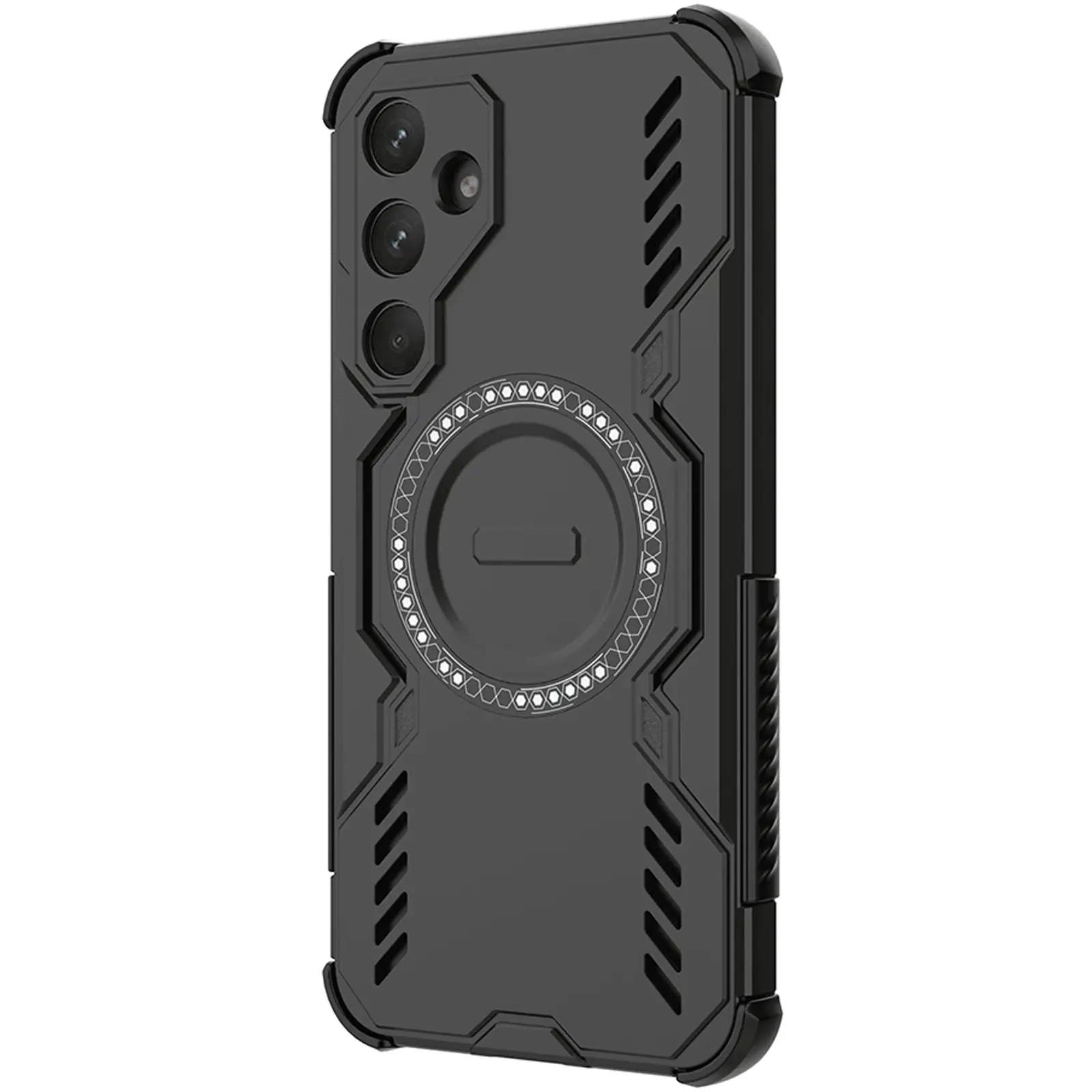 TPU+PC чохол Techsuit ArmorMag для Samsung Galaxy A55 5G, Чорний 1, TPU+PC