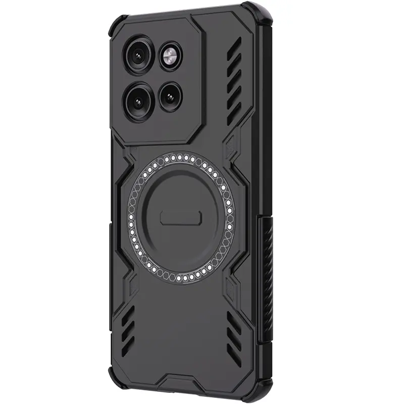 TPU+PC etui Techsuit ArmorMag do Motorola Edge 50 Neo / 60 Neo, Czarny 1, TPU+PC