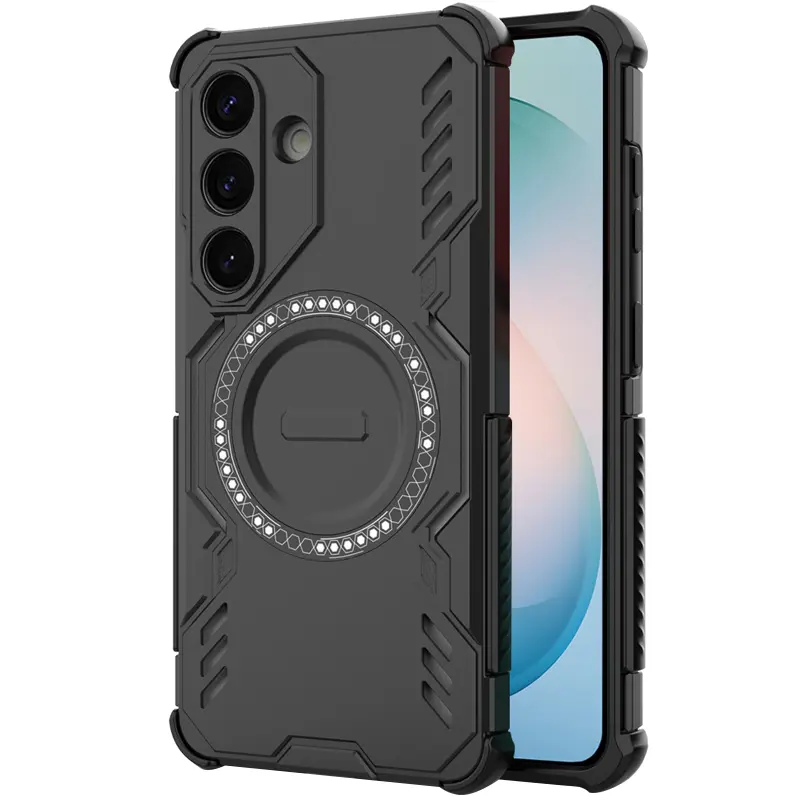 TPU+PC etui Techsuit ArmorMag do Samsung Galaxy S26, Czarny, TPU+PC