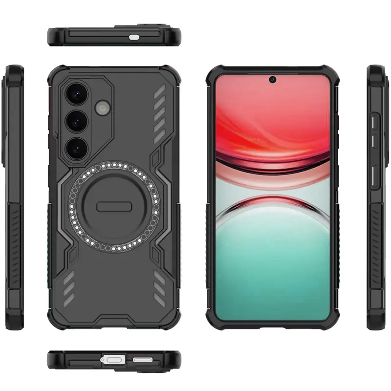 TPU+PC etui Techsuit ArmorMag do Samsung Galaxy S26, Czarny 4, TPU+PC