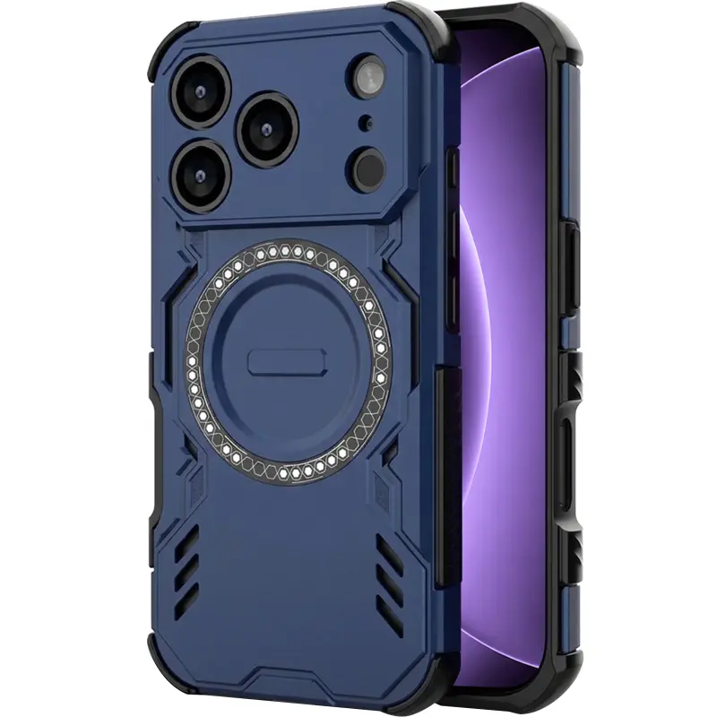 TPU+PC чохол Techsuit ArmorMag для Apple iPhone 18 Pro / 17 Pro (6.3"), Синій, TPU+PC
