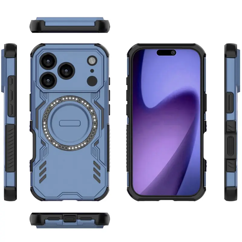 TPU+PC чохол Techsuit ArmorMag для Apple iPhone 18 Pro / 17 Pro (6.3"), Синій 4, TPU+PC