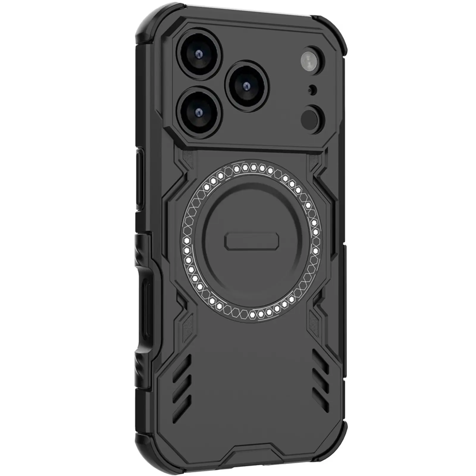 TPU+PC чехол Techsuit ArmorMag для Apple iPhone 18 Pro Max / 17 Pro Max (6.9"), Черный 3, TPU+PC