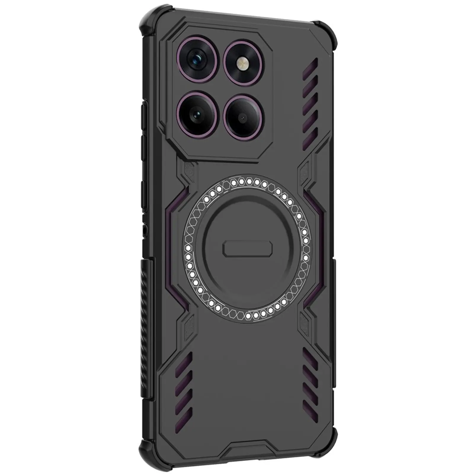 TPU+PC etui Techsuit ArmorMag do Motorola Edge 60 Pro, Czarny 4, TPU+PC