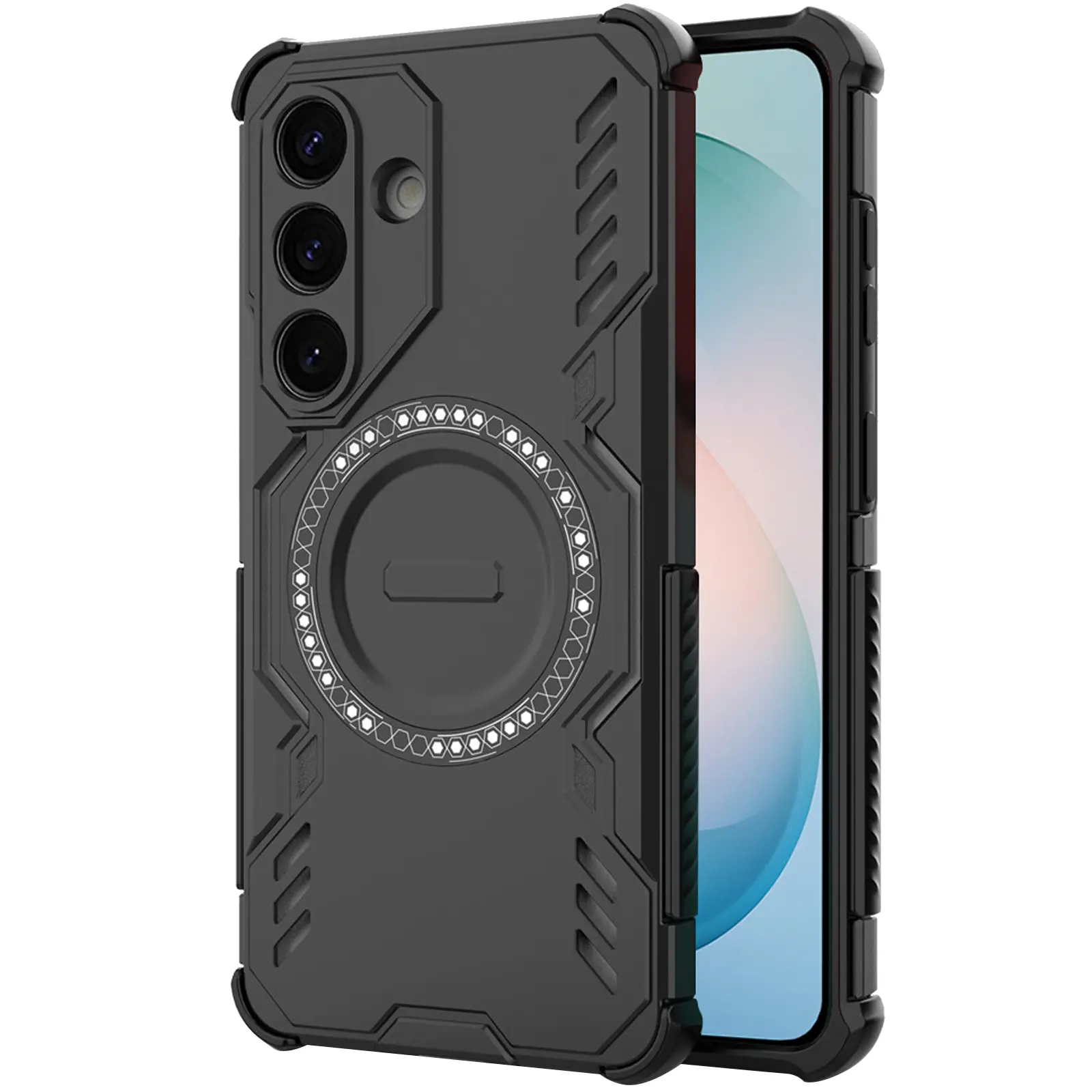 TPU+PC чехол Techsuit ArmorMag для Samsung Galaxy S26+, Черный, TPU+PC