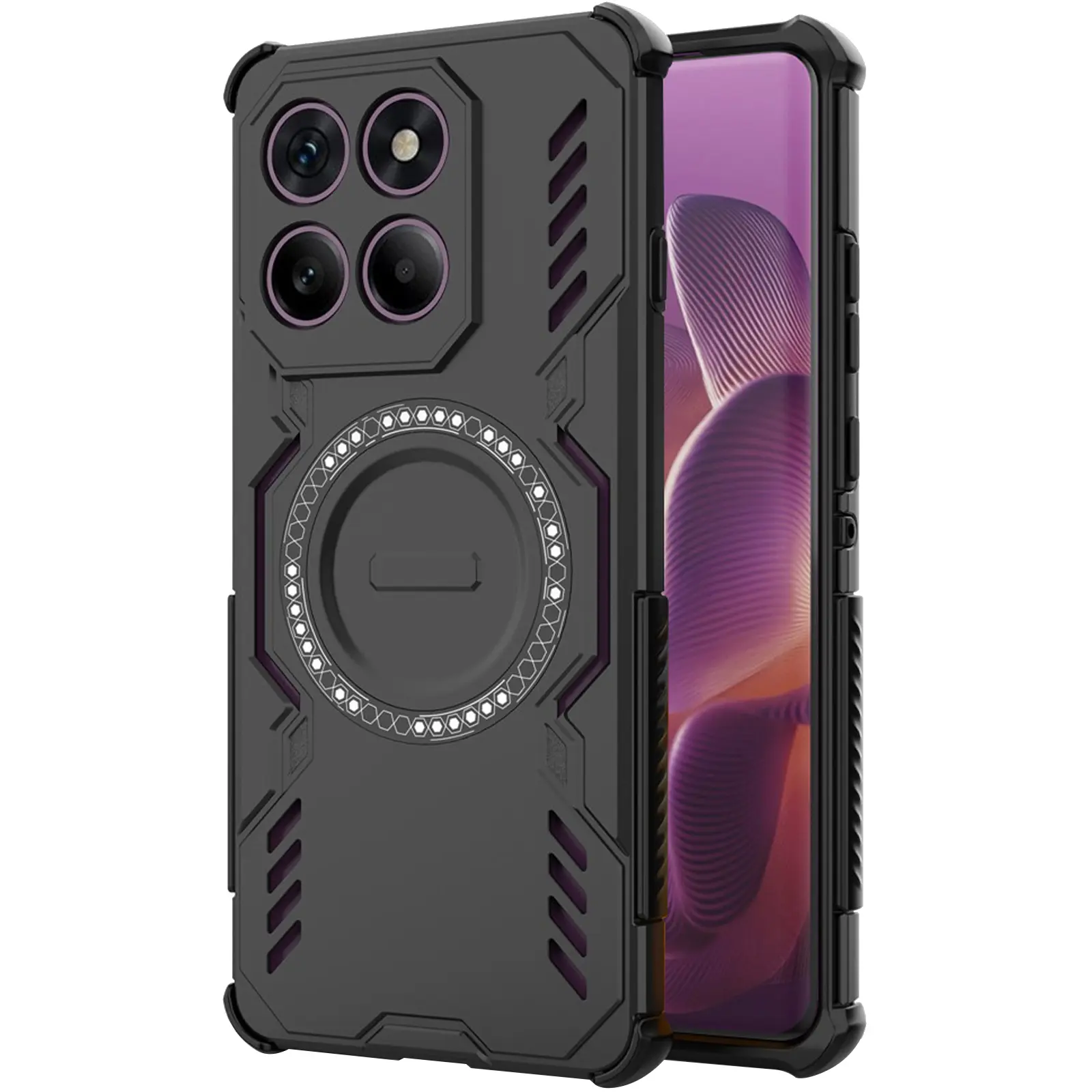 TPU+PC etui Techsuit ArmorMag do Motorola G86 Power, TPU+PC