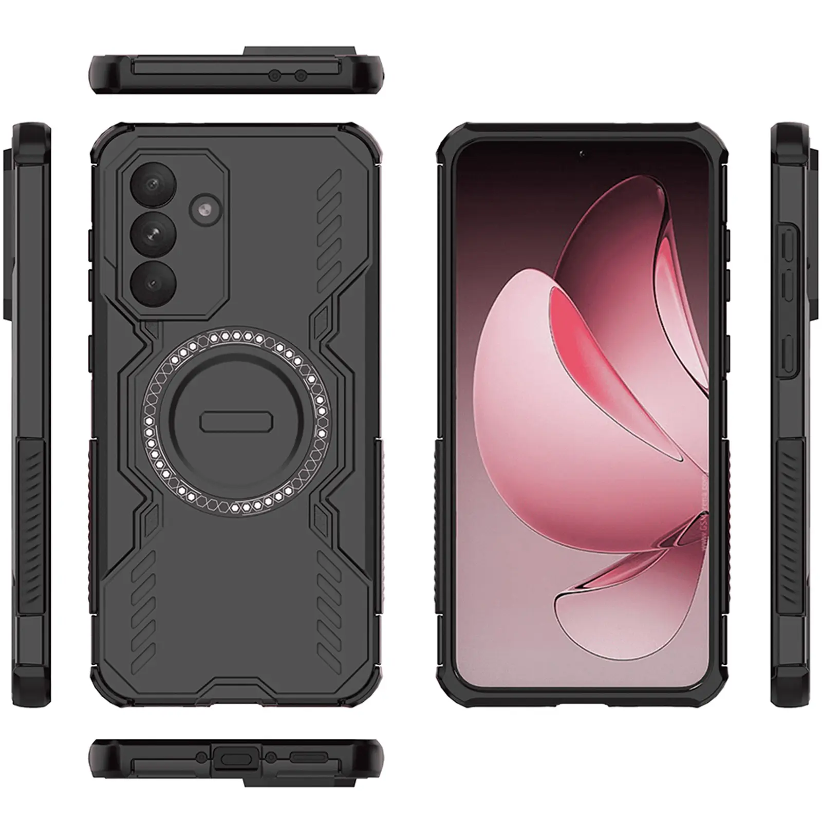 TPU+PC etui Techsuit ArmorMag do Samsung Galaxy A27 5G, Czarny 4, TPU+PC