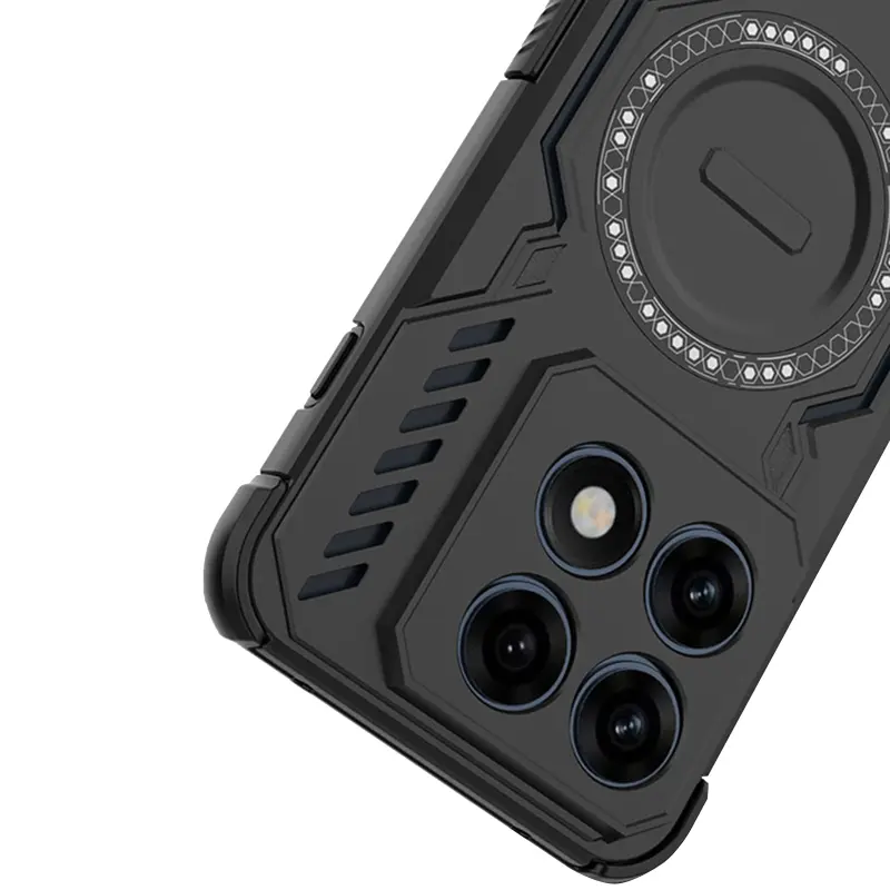 TPU+PC etui Techsuit ArmorMag do Motorola Edge 70 Pro, Czarny 1, TPU+PC