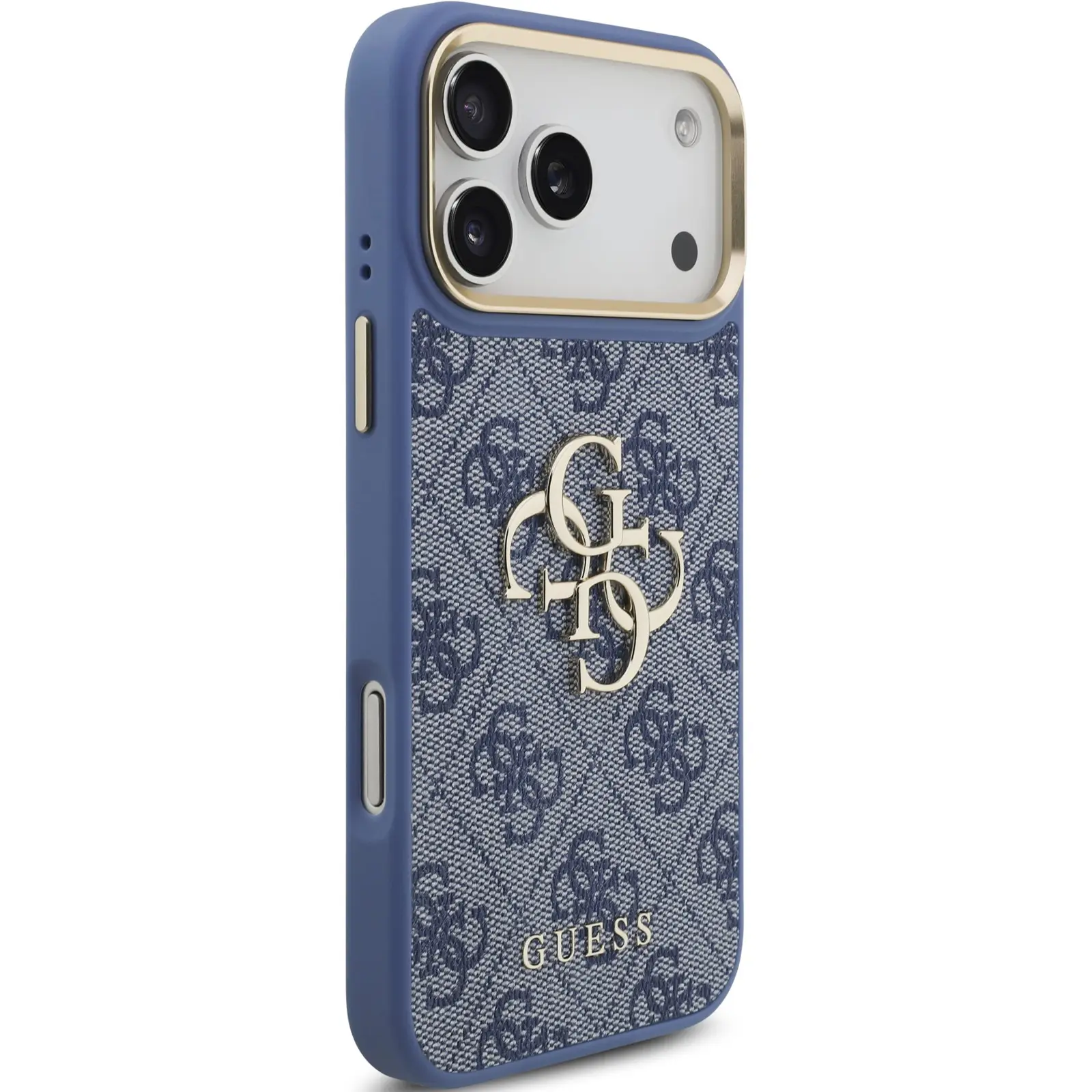 Etui Guess 4G Big 4G Classic Logo do Apple iPhone 17 Pro / 18 Pro, Blue 2, Sztuczna skóra